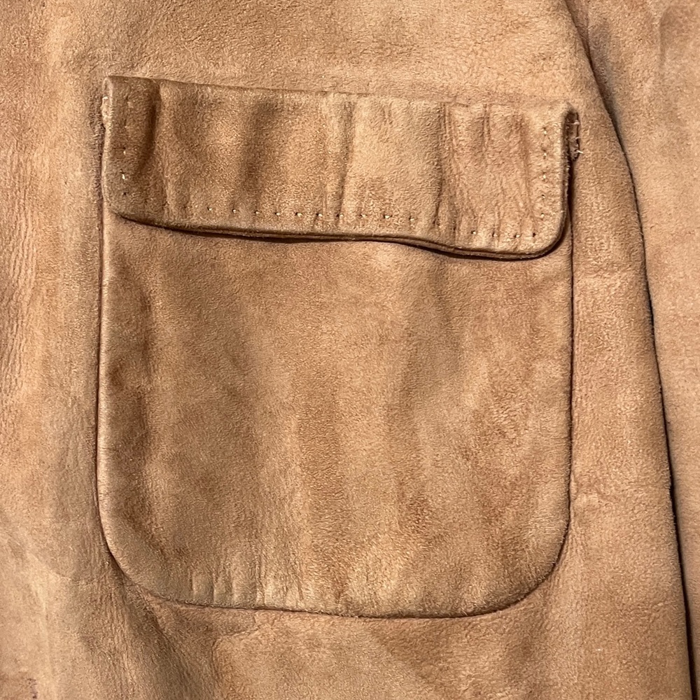 vintage Julius Lewis Men's Suede Bomber Jacket in Brown - Picture 3 of 8